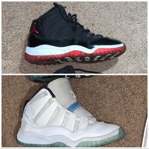 Bred Jordan’s size 2.5 & Legend blues 11 size 3y